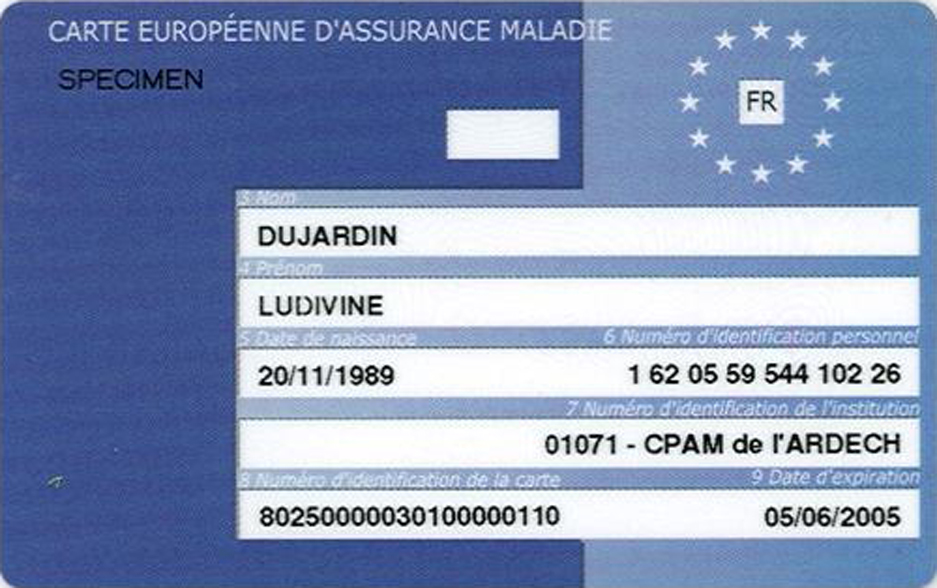 Europäische krankenversicherungskarte frankreich
